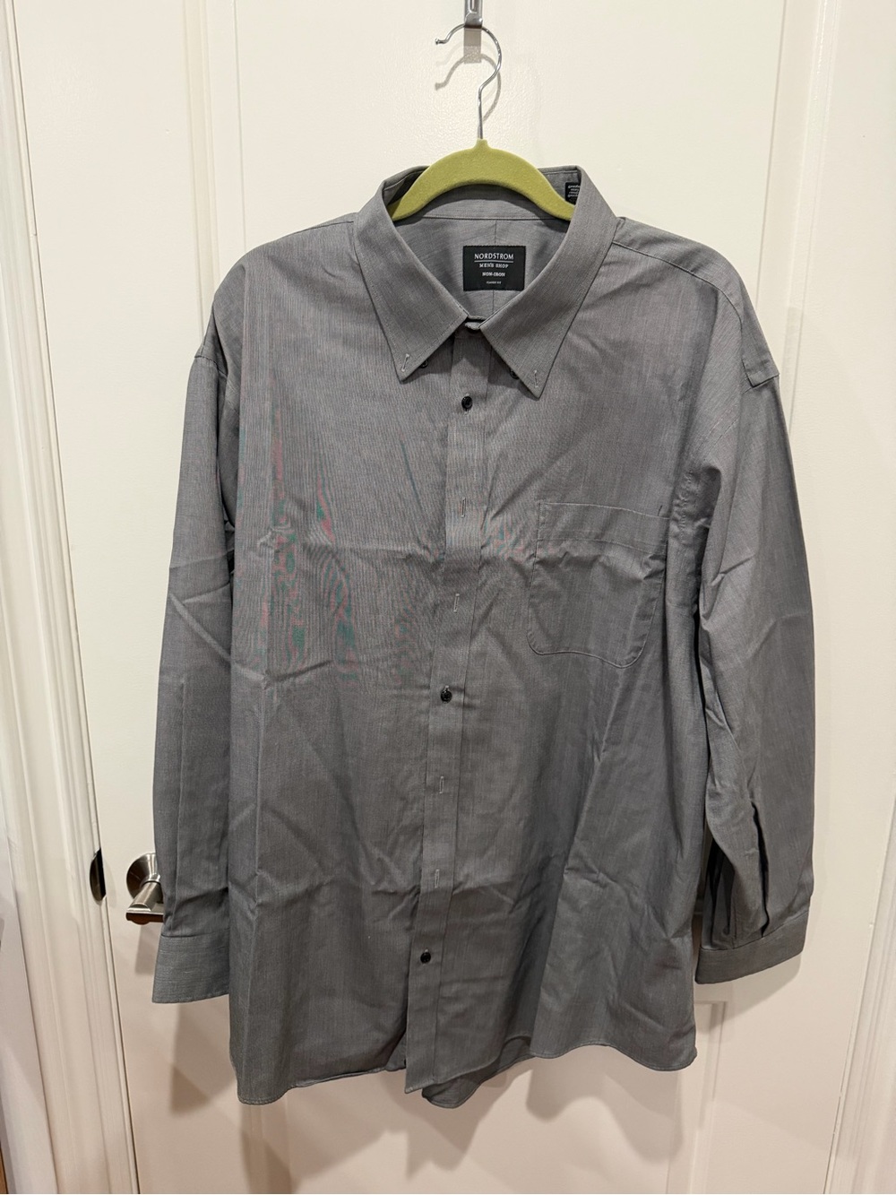Nordstrom Men's Charcoal Gray Button-Down Dress Shirt